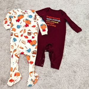 Fall Baby Bundle - Sleeper & Romper